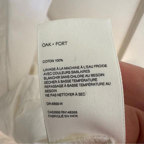 Oak + Fort Poplin Cotton Gathered Tiers Midi Dress - Picture 9 of 13